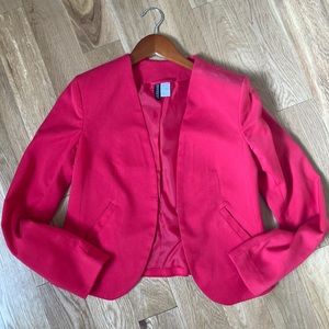 H&M divided red blazer